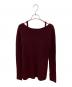 CLANE (クラネ) BUSTIER SET BOAT NECK KNIT CARDIGAN ボルドー サイズ:1：12000円