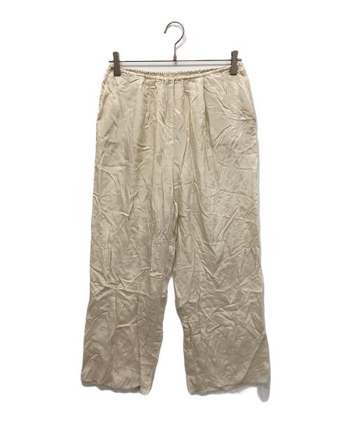 ETRE TOKYO（エトレトウキョウ）ETRE TOKYO (エトレトウキョウ) カットオフキュプラリラックスパンツ ベージュ サイズ:Sの古着・服飾アイテム