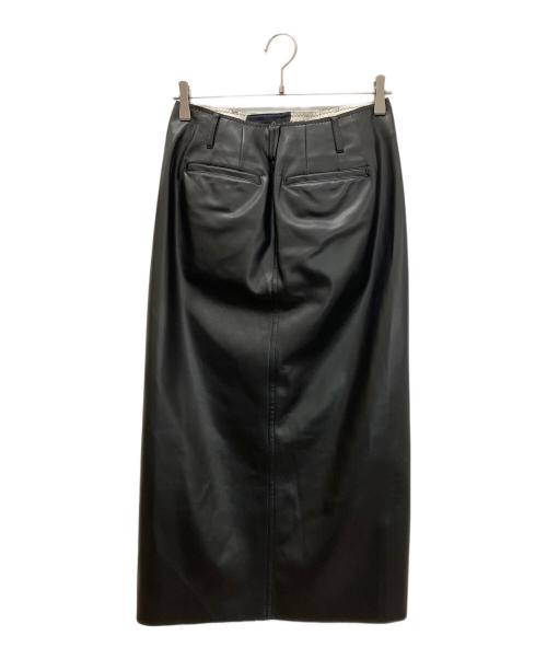 ETRE TOKYO（エトレトウキョウ）ETRE TOKYO (エトレトウキョウ) フェイクレザーIラインスカート ブラック サイズ:Sの古着・服飾アイテム