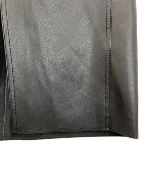 ETRE TOKYO（エトレトウキョウ）ETRE TOKYO (エトレトウキョウ) フェイクレザーIラインスカート ブラック サイズ:Sの古着・服飾アイテム