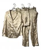 BIYOMAビヨーマ）の古着「ドットプリント3Pセットアップ」｜ベージュ