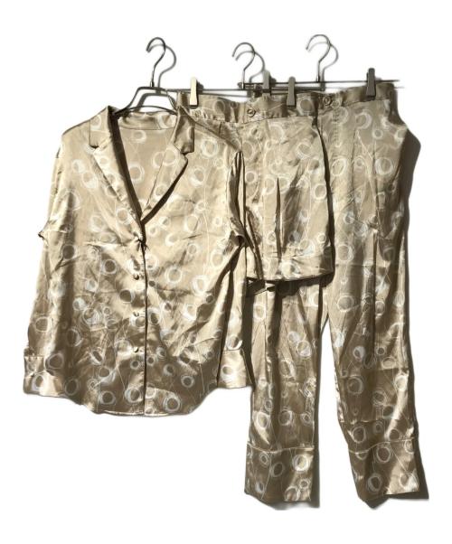 BIYOMA（ビヨーマ）BIYOMA (ビヨーマ) ドットプリント3Pセットアップ ベージュ サイズ:Ｍの古着・服飾アイテム