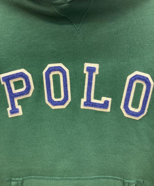 POLO RALPH LAUREN（ポロ・ラルフローレン）POLO RALPH LAUREN (ポロ・ラルフローレン) プルオーバーパーカー　ビッグロゴフーディ グリーン サイズ:Mの古着・服飾アイテム