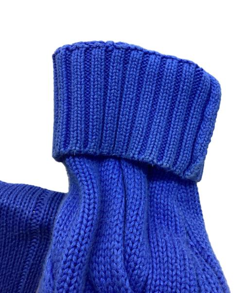 POLO RALPH LAUREN（ポロ・ラルフローレン）POLO RALPH LAUREN (ポロ・ラルフローレン) ロールネックケーブルニット ブルー サイズ:Mの古着・服飾アイテム