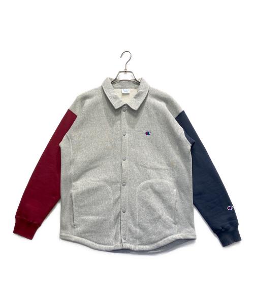 Champion（チャンピオン）Champion (チャンピオン) リバースウィーブ スナップジャケット グレー サイズ:Mの古着・服飾アイテム