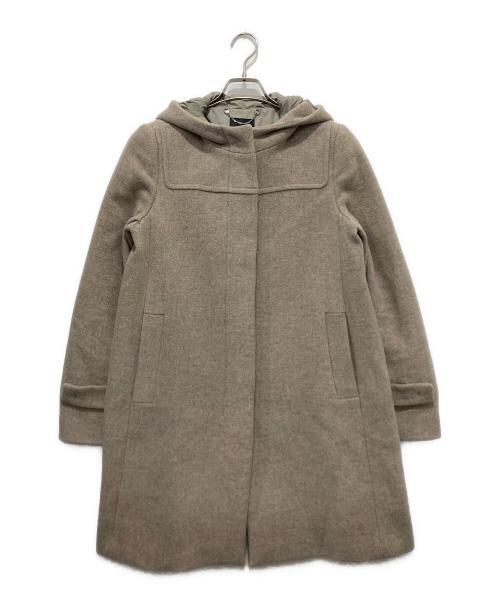 WEEKEND Max Mara（ウィークエンド マックスマーラ）WEEKEND Max Mara (ウィークエンド マックスマーラ) ウールフーデッドコート ベージュ サイズ:42の古着・服飾アイテム