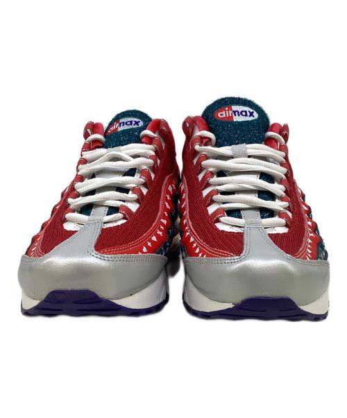 NIKE（ナイキ）NIKE (ナイキ) Air Max 95 Christmas Sweater レッド×ブルー サイズ:25の古着・服飾アイテム