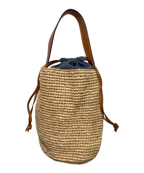 POLO RALPH LAUREN（ポロ・ラルフローレン）POLO RALPH LAUREN (ポロ・ラルフローレン) カゴバッグ ベージュの古着・服飾アイテム