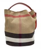 BURBERRYバーバリー）の古着「2WAYショルダーバッグ」｜ブラウン×レッド