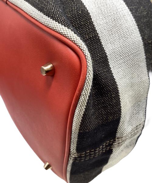 BURBERRY（バーバリー）BURBERRY (バーバリー) 2WAYショルダーバッグ ブラウン×レッドの古着・服飾アイテム