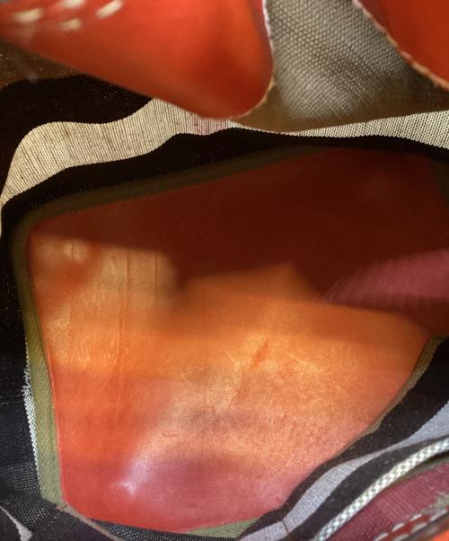 BURBERRY（バーバリー）BURBERRY (バーバリー) 2WAYショルダーバッグ ブラウン×レッドの古着・服飾アイテム