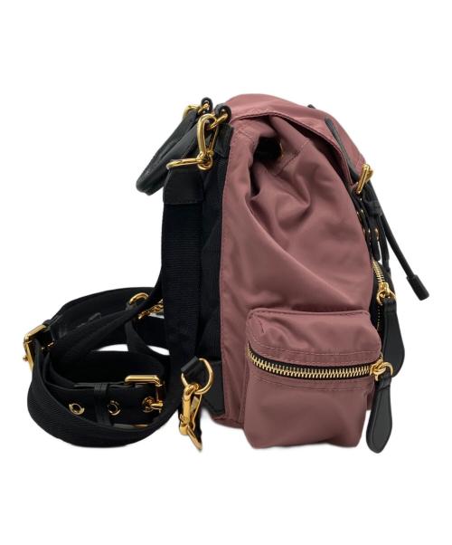 BURBERRY（バーバリー）BURBERRY (バーバリー) ナイロンリュック ピンクの古着・服飾アイテム