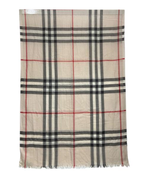 BURBERRY（バーバリー）BURBERRY (バーバリー) ジャイアントチェックスカーフ ベージュの古着・服飾アイテム