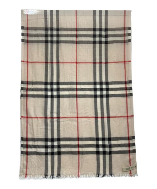 BURBERRY（バーバリー）BURBERRY (バーバリー) ジャイアントチェックスカーフ ベージュの古着・服飾アイテム