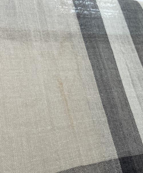 BURBERRY（バーバリー）BURBERRY (バーバリー) ジャイアントチェックスカーフ ベージュの古着・服飾アイテム