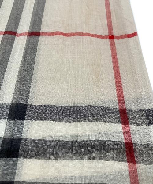 BURBERRY（バーバリー）BURBERRY (バーバリー) ジャイアントチェックスカーフ ベージュの古着・服飾アイテム