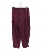 ALOUNDアラウンド）の古着「VENTILATION SWEAT PANTS」｜ボルドー