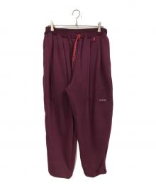 ALOUND（アラウンド）の古着「VENTILATION SWEAT PANTS」｜ボルドー