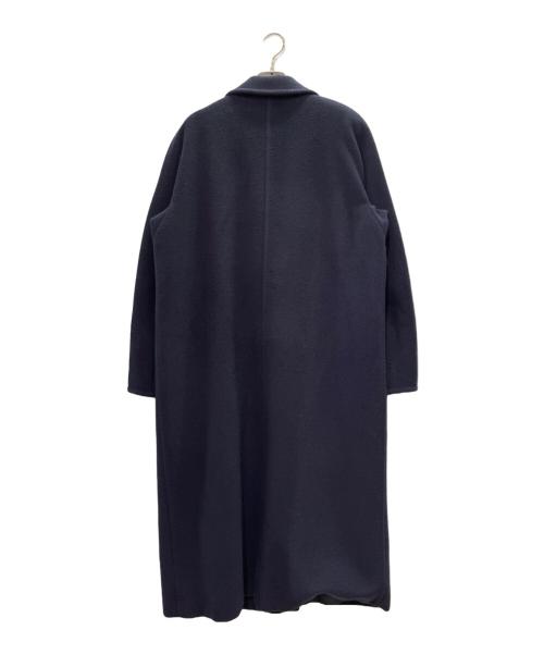 MaxMara（マックスマーラ）MaxMara (マックスマーラ) カシミヤ混 ロングコート ネイビー サイズ:36の古着・服飾アイテム