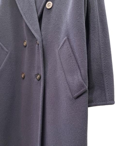 MaxMara（マックスマーラ）MaxMara (マックスマーラ) カシミヤ混 ロングコート ネイビー サイズ:36の古着・服飾アイテム