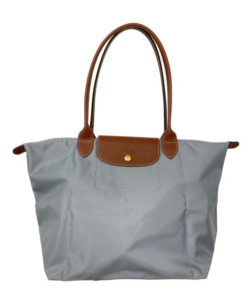 LONGCHAMP（ロンシャン）LONGCHAMP (ロンシャン) ル プリアージュ オリジナル L ブラウン×スカイブルーの古着・服飾アイテム