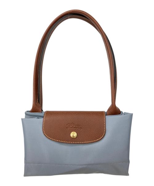 LONGCHAMP（ロンシャン）LONGCHAMP (ロンシャン) ル プリアージュ オリジナル L ブラウン×スカイブルーの古着・服飾アイテム