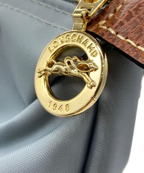LONGCHAMP（ロンシャン）LONGCHAMP (ロンシャン) ル プリアージュ オリジナル L ブラウン×スカイブルーの古着・服飾アイテム