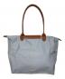 LONGCHAMP (ロンシャン) ル プリアージュ オリジナル L ブラウン×スカイブルー：8000円