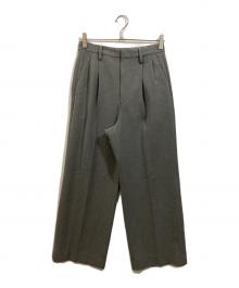 Spick and Span（スピックアンドスパン）の古着「ダブルクロスツータックパンツ」｜グレー