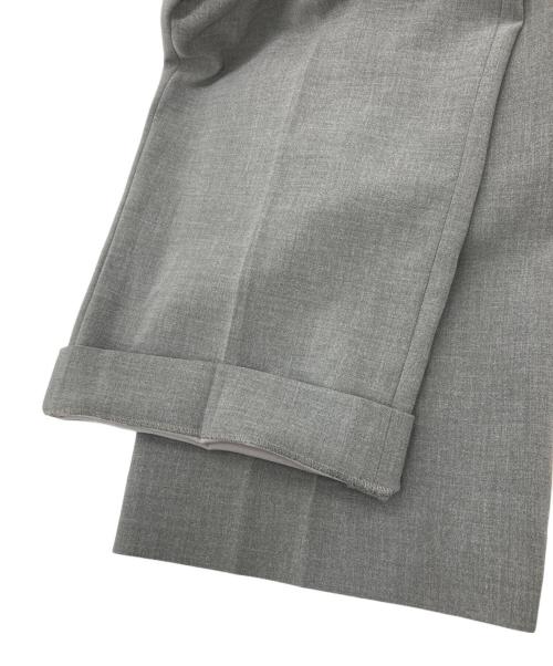 Spick and Span（スピックアンドスパン）Spick and Span (スピックアンドスパン) ダブルクロスツータックパンツ グレー サイズ:SIZE 36の古着・服飾アイテム
