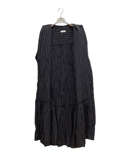 JOURNAL STANDARD（ジャーナルスタンダード）JOURNAL STANDARD (ジャーナルスタンダード) デシンマキシティアードワンピース ブラック サイズ:Freeの古着・服飾アイテム