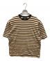 AUBERGE（オーベルジュ）の古着「ボーダーTシャツ」｜ブラウン×ブラック