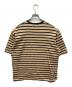 AUBERGE (オーベルジュ) ボーダーTシャツ ブラウン×ブラック サイズ:44：6000円