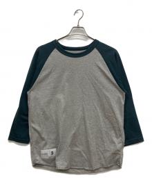 DESCENDANT（ディセンダント）の古着「ラグランカットソー」｜グレー×ダークグリーン