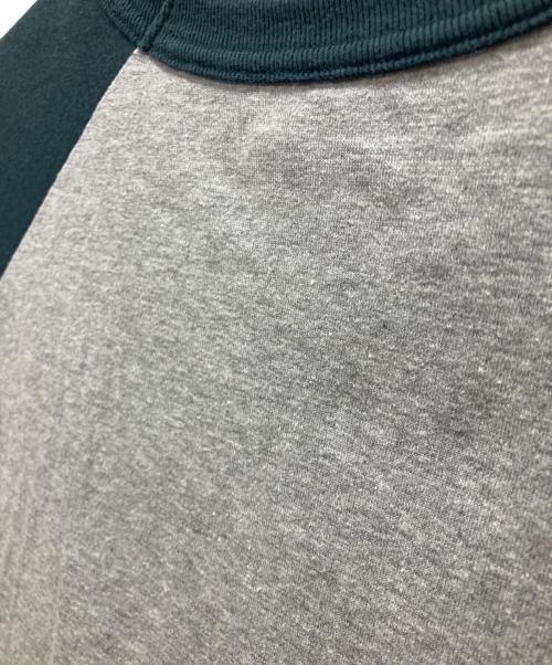 DESCENDANT（ディセンダント）DESCENDANT (ディセンダント) ラグランカットソー グレー×ダークグリーン サイズ:2の古着・服飾アイテム