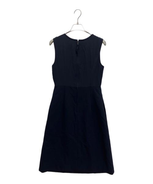 FOXEY（フォクシー）FOXEY (フォクシー) 切替ノースリーブワンピース ネイビー サイズ:38の古着・服飾アイテム