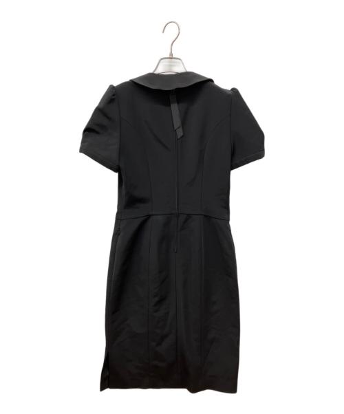 FOXEY NEWYORK（フォクシーニューヨーク）FOXEY NEWYORK (フォクシーニューヨーク) ビジュー襟付ワンピース ブラック サイズ:40の古着・服飾アイテム