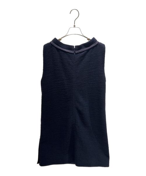 GUCCI（グッチ）GUCCI (グッチ) ノースリーブワンピース ネイビー サイズ:46の古着・服飾アイテム