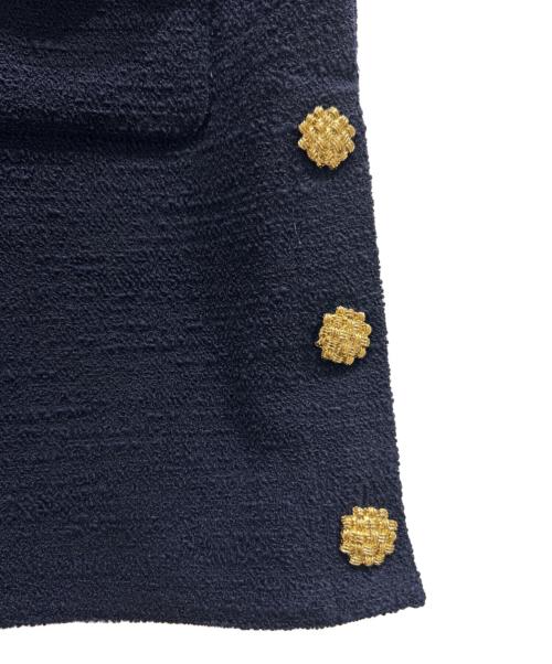 GUCCI（グッチ）GUCCI (グッチ) ノースリーブワンピース ネイビー サイズ:46の古着・服飾アイテム