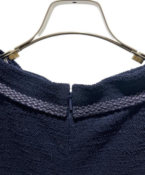 GUCCI（グッチ）GUCCI (グッチ) ノースリーブワンピース ネイビー サイズ:46の古着・服飾アイテム