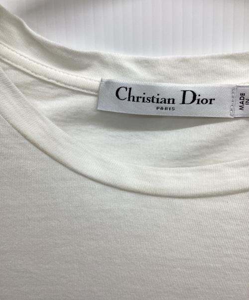 Christian Dior（クリスチャン ディオール）Christian Dior (クリスチャン ディオール) シグネチャーロゴTシャツ ホワイト サイズ:Mの古着・服飾アイテム