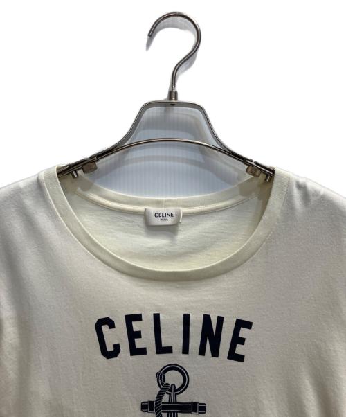 CELINE（セリーヌ）CELINE (セリーヌ) 半袖Tシャツ アイボリー サイズ:Mの古着・服飾アイテム