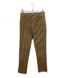 INCOTEX（インコテックス）の古着「ヴィンテージ加工テーパードトラウザーズ　タックパンツ」｜ベージュ