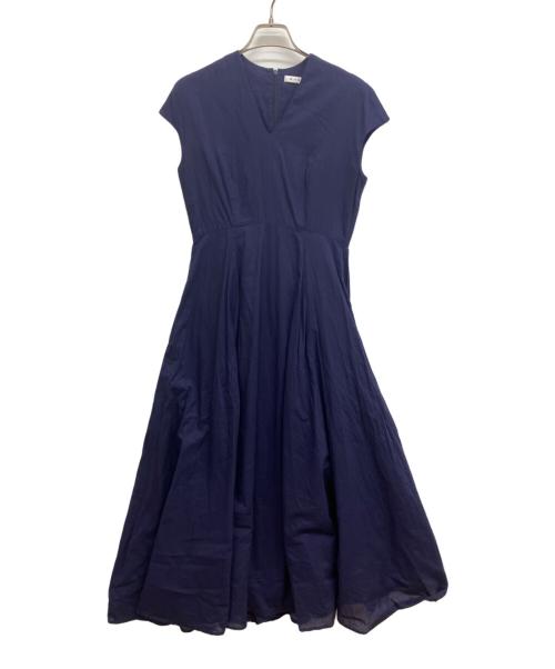 MARIHA（マリハ）MARIHA (マリハ) ノースリーブワンピース　フレンチ袖 ロング ワンピース ネイビー サイズ:36の古着・服飾アイテム