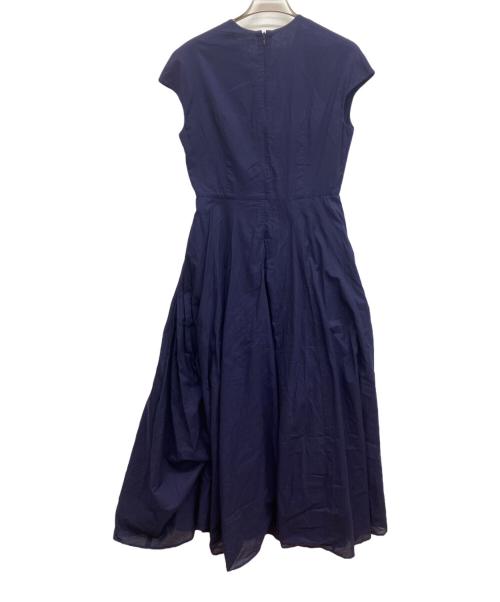 MARIHA（マリハ）MARIHA (マリハ) ノースリーブワンピース　フレンチ袖 ロング ワンピース ネイビー サイズ:36の古着・服飾アイテム