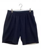 BURBERRYバーバリー）の古着「ロゴパッチ ストレートレッグ ショーツ」｜ブラック