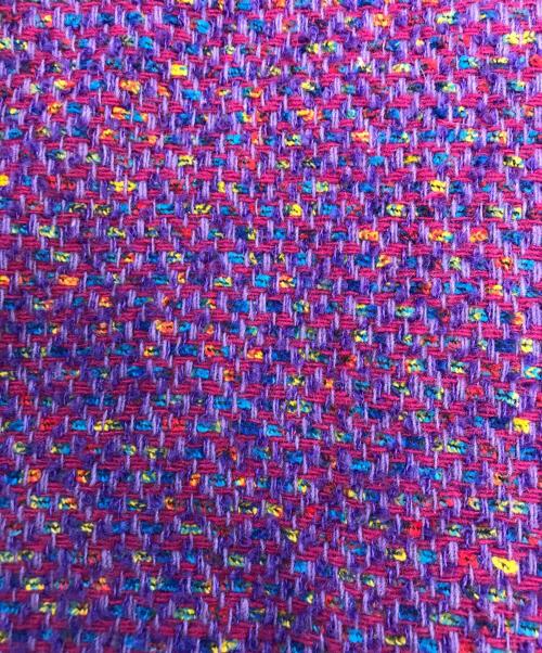 Christian Dior（クリスチャン ディオール）Christian Dior (クリスチャン ディオール) ウールツイードコート パープル サイズ:Mの古着・服飾アイテム