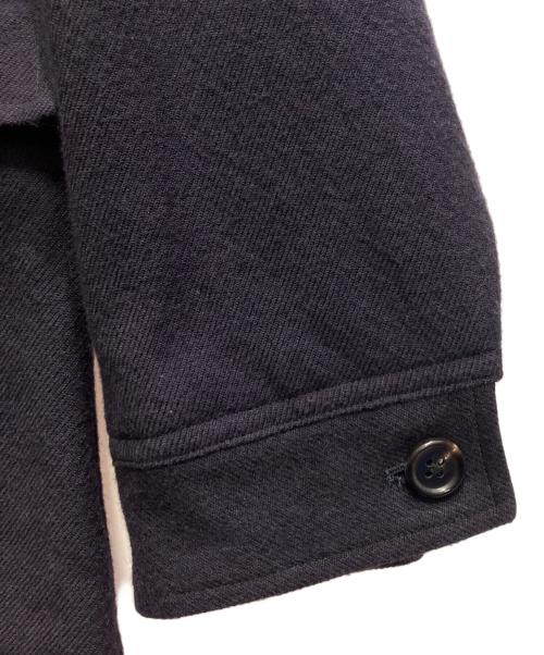 Y's COMPOSITION SEE ATTACHED LABEL（ワイズコンポジションシーアタッチドレーベル）Y's COMPOSITION SEE ATTACHED LABEL (ワイズコンポジションシーアタッチドレーベル) コットンウールステンカラーコート ネイビー サイズ:FREEの古着・服飾アイテム