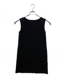 FOXEY（フォクシー）の古着「ノースリーブニットワンピース」｜ブラック