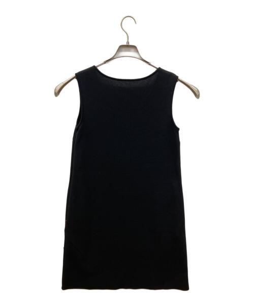 FOXEY（フォクシー）FOXEY (フォクシー) ノースリーブニットワンピース ブラック サイズ:38の古着・服飾アイテム